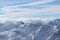 Snowy mountain in Kaprun