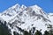 Snowy Mountain Peak at Naltar Valley in Northern Pakistan