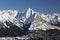 Snowy Mountain Peak Winter Landscape View Banff National Park Canadian Rockies