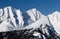 Snowy Mountain Peak Winter Landscape View Banff National Park Canadian Rockies