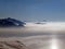 Snowy mountain range French Alpes