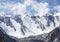 Snowy mountain range, Kyrgyzstan