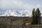 Snowy mountain view of national park