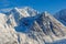 Snowy mountains in arctic Norway