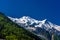 Snowy mountains Chamonix, Mont Blanc, Haute-Savoie, Alps, France