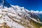 Snowy mountains Chamonix, Mont Blanc, Haute-Savoie, Alps, France