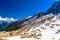 Snowy mountains Chamonix, Mont Blanc, Haute-Savoie, Alps, France