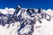 Snowy mountains Chamonix, Mont Blanc, Haute-Savoie, Alps, France