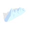 Snowy mountains icon, isometric 3d style