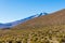 Snowy mountains in the wild bolivian plateau