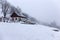 Snowy north Bohemia wooded Landscape, Jizerske Mountains, Czech Republic