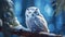 The snowy owl Bubo scandiacus, also known as the polar, the white and the Arctic owl, is a large, white owl of the true