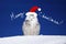 Snowy owl Christmas card