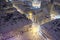 Snowy panorama of Lvov on Christmas Eve