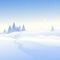 Snowy path forest landscape background