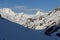 Snowy peaks in the European Alps