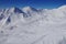 Snowy peaks in the Serfaus-Fiss-Ladis ski resort