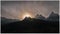 Snowy picks of Apls, view from the Chamonix, France