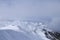 Snowy plains in the west of Austria in Tyrol, not far from the Italian border. View from the highest cable car station in Sillian