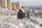 Snowy Prague Mala Strana - Lesser Town view