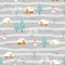 Snowy rural in winter seamless pattern for Christmas or new year decorative,celebrate party,fabric,textile,print or wallpaper