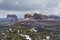 Snowy Sedona Landscape