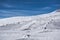 Snowy side of a volcano mountain in Sicily