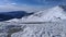 snowy ski slopes on the italian alps. winter tourism