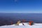 Snowy slope in 3-5 Pigadia ski center, Naoussa, Greece