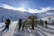 Snowy St Moritz Switzerland