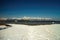 Snowy surrounding around reservoir Cierny Vah in Slovakia. View on the legendary peak in Slovakia -. Krivan. Unique