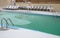 Snowy swimming pool in Kingman, Arizona, US