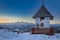 Snowy Tatra mountains at sunrise in Poland