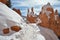 Snowy Trail in Bryce Canyon, Utah.