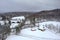 Snowy Vermont Rural Landscape