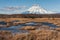 Snowy vulcan on Kamchatka.