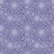 Snowy white pattern new year, christmas, hand drawing doodling, lilac background. For design for Christmas and New Year
