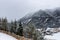 Snowy winter landscape in the Austrian alps