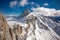 The snowy winter panorama of Dachstein Alps, Austria