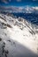 The snowy winter panorama of Dachstein Alps, Austria