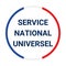 SNU, universal national service in France symbol icon