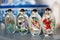 Snuff bottles with Chinese characters depicted on them. are and unusual