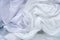 Soak white clothes in powder detergent water dissolution.