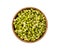 Soaked Mung Beans, Wet Vigna Radiata Seeds Pile, Macro Photo of Green Gram in Water