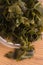 Soaked wakame seaweed