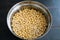 Soaking Chickpeas in a Mixing Bowl