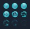 Soap bubble burst effect animated sprite for game