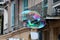 Soap bubble floating in New Orleans French Quarter