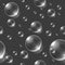 Soap bubbles on a transparent seamless background.