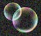 Soap bubbles transparent translucent vector